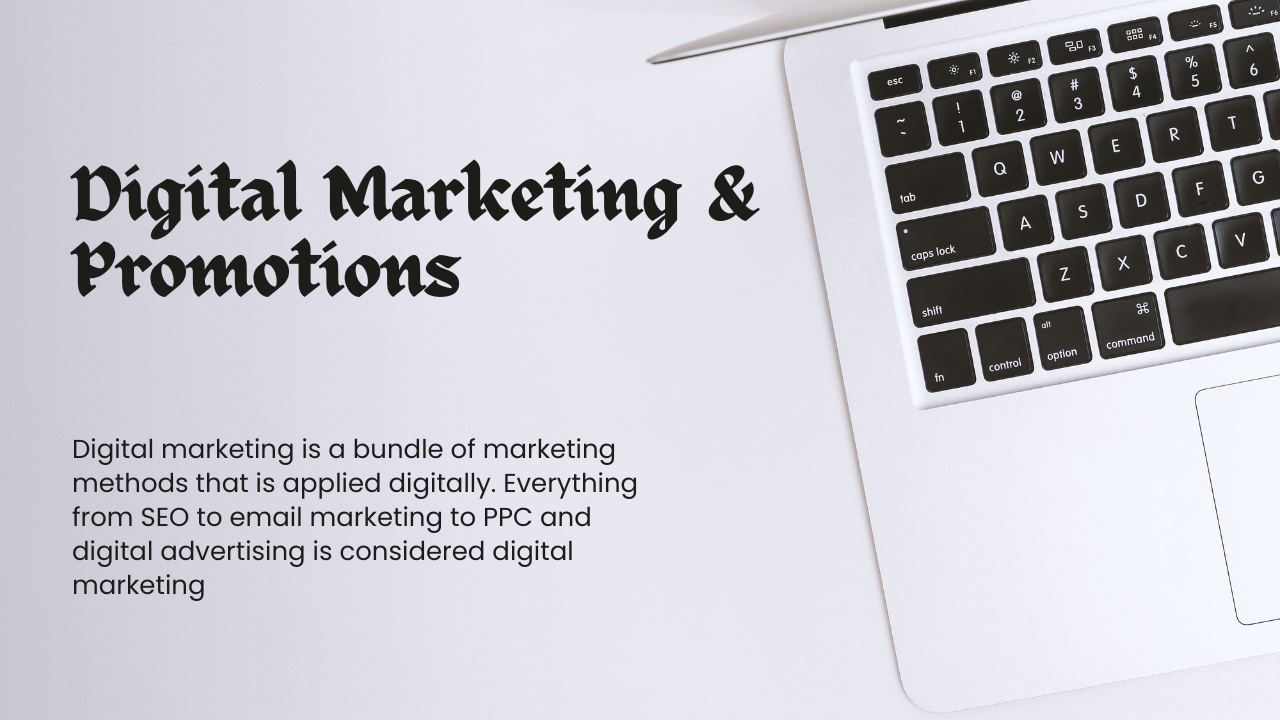 digital marketing & promotions