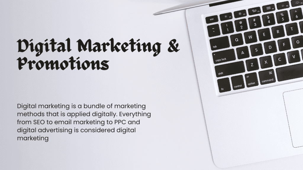 digital marketing & promotions
